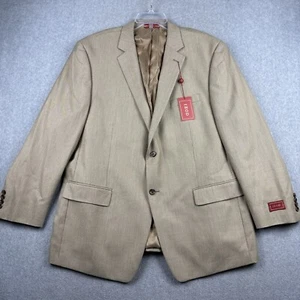 Izod Blazer Mens 48R Tan Suit Jacket Rayon Blend Sports Coat NWT $250 - Picture 1 of 11