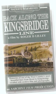 Back Along The Kingsbridge Line By Roger D Lilley (VHS) Railway Video Tape - Imagen 1 de 3