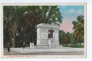Postal Monumento a los Soldados Albany Nueva York Washington A140 1918 - Imagen 1 de 2