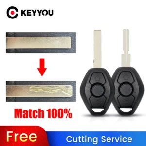 BLADE CUT by PHOTO Car Key Case For BMW X3 X5 Z4 525i 2003 2004 2005 2006-2009 - Foto 1 di 9