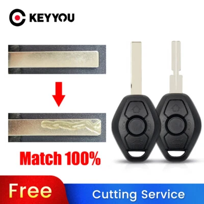 BLADE CUT by PHOTO Car Key Case For BMW X3 X5 Z4 525i 2003 2004 2005 2006-2009 Foto 1 de 4