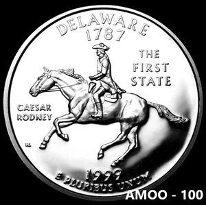 1999-S Delaware Silver Proof State Quarter - Picture 1 of 2