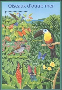 France 2003 Toucan/Hummingbird/Tropical Birds/Nature/Wildlife 4v m/s (n43817) - Picture 1 of 1