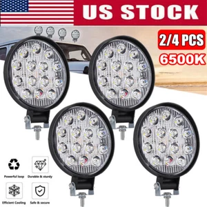 2/4 x Luces LED de Trabajo Luces de Punto de Inundación para Camión Todoterreno Tractor ATV Redondas 48W - Imagen 1 de 12