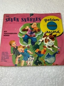 Vintage Children Songs Golden Records The Seven Sneezes and My Toothbrush Song - Picture 1 of 14