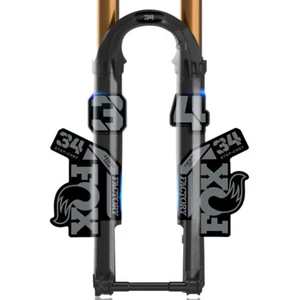Gabel Aufkleber für 2022 Fox 34 SC MTB Fahrrad Gabel Decals dunkelgrau - Bild 1 von 1