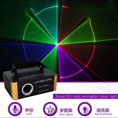 Mini RGB SD Animation Laser Licht DMX Projektor Show DJ Party Bühnenbeleuchtung Yc - Bild 1 von 4