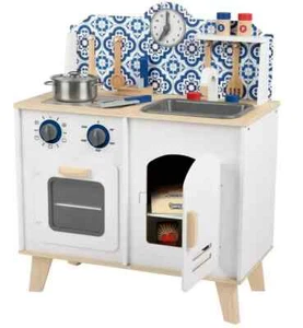 Playtive Spielküche Echtholz Küche Kinderküche Retro Design + Zubehör NEU & OVP - Bild 1 von 3