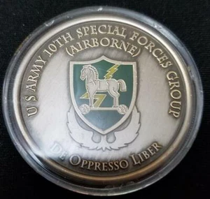10th SFG (A) 10th Special Forces Group Command Team Challenge Coin - Picture 1 of 2