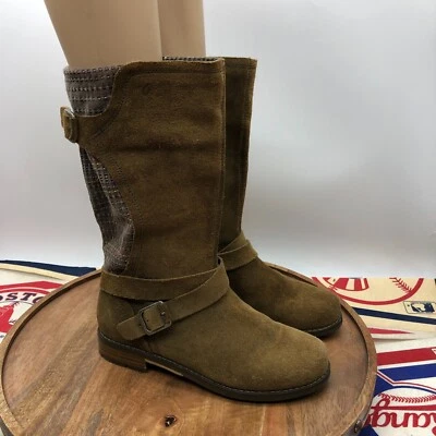 Olukai Womens Pa'Ia Brown Distressed Suede Buckle Harness Boot Tall Size 6 EU 36 - Image 1 of 4