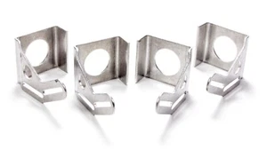 (4-Pack) Be-Cool 72031 Fan Mounting Brackets Bolt-On Upper and Lower Aluminum - Picture 1 of 1
