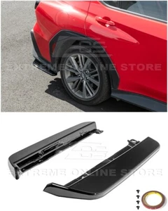 For 22-Up Subaru WRX CS Style ABS PAINTED GLOSSY BLACK Rear Bumper Apron Lip - Foto 1 di 24