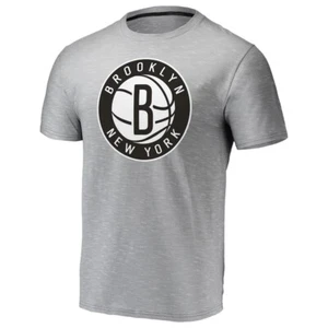 Brooklyn Nets Men's Space Dye Primary Logo Performance Tee - New With Tags! - Picture 1 of 2
