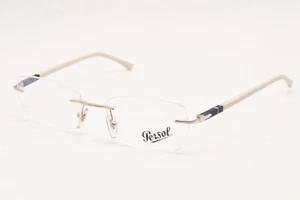 NUEVAS GAFAS PERSOL P 2417-V 1012 DORADAS BLANCAS AUTÉNTICAS MONTURAS 51-17 - Imagen 1 de 4