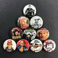 Country Music Concert Lapel Hat Pin Badge Button Vintage Hank Williams Jr