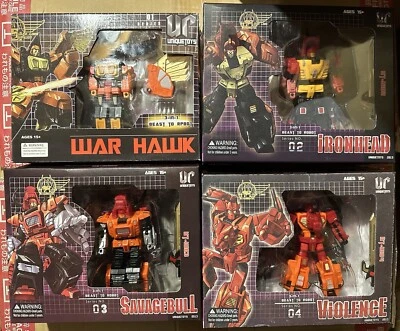 Unique Toys Beast To Robot Series Predaking Masterpiece Combiner 4 members Set - Image 1 of 2