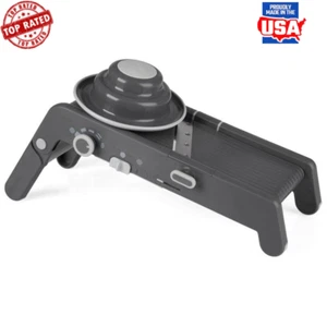 Multi-Purpose Mandolin Slicer Adjustable Blade Kitchen Tool Compact Storage New - Picture 1 of 5