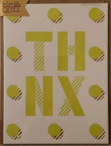 Papyrus Thank You Thanks bird & Quill THNX - Picture 1 of 1