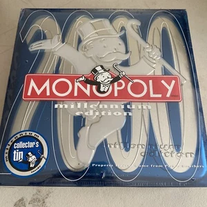 Vintage Monopoly Millennium 2000 Edition Metal Collectors Tin Board Game NEW - Picture 1 of 5