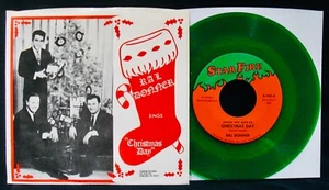 RAL DONNER: Christmas Day+Second Miracle~Green Wax 45 w/Picture Sleeve~STAR FIRE - Picture 1 of 2