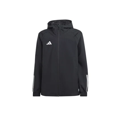 adidas Tiro 23 Competition AllWeather Full Zip Jacket Youth Boys Black Casual At - Image 1 of 2