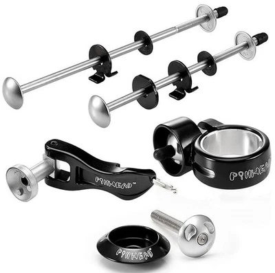 NEW Pinhead Quick Release Whole Bike Lock Set for Wheels Seat Post & Headset - Image 1 of 4