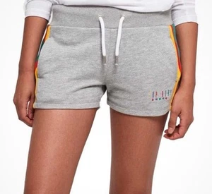 SUPERDRY CO 1984 Rainbow Short Shorts Size 12 Gray Carly Carnival NWOT - Picture 1 of 9
