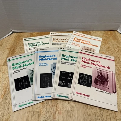 Lot of 7 Radio Shack Archer Forrest Mims Engineer's Mini-Notebook Op Amp Circuit - Image 1 of 4