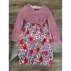 Blueberi Boulevard Girls Floral Long Sleeve Dress - Size 8 #6 - Picture 1 of 4
