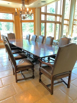 Henredon - Mesa de comedor Ralph Lauren y 12 sillas ligeramente usadas muy buen estado Foto 1 de 4