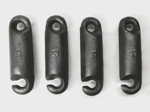 Lot of 4 Antique Vintage Old Cast Iron Window Sash Weights 2.5Lbs 6" Long - Picture 1 of 6
