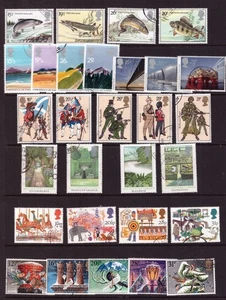 Great Britain GB 1983 used stamps 7 full sets collection - Picture 1 of 1