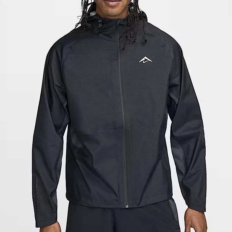 Nike Trail Storm-Fit ADV 'Cosmic Peaks' Black Rain Jacket FZ1084-010 Size Small
