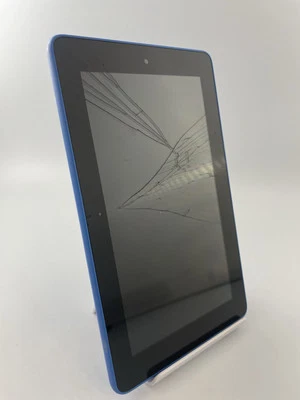 Amazon Kindle Fire 7 5th Gen SV98LN Blue 7" Cracked Tablet Spares & Repairs #A - Image 1 of 4