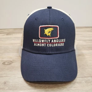Willowfly Angler Mütze Kappe Riemen hinten marineblau Trucker Angeln Herren Almont Colorado - Bild 1 von 9