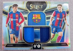 2023-24 Panini Select La Liga Dual Swatches Pedri Gavi DS-PG - Picture 1 of 2