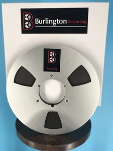 Burlington Recording 1/2""x 2500' MASTER nastro da bobina a bobina 10,5"" mulinello in metallo 1,5 mil - Foto 1 di 5