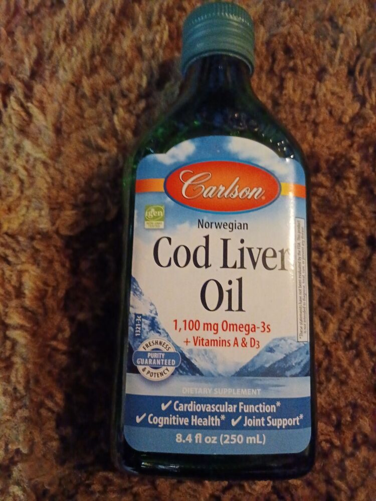 Carlson Laboratories Norwegian Cod Liver Oil 8.4 oz Liquid THE BEST  2/2025