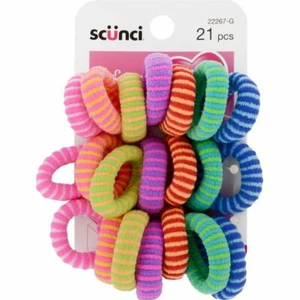 SCUNCI PORTA CODA DI CAVALLO PILE BAMBINA 21 PEZZI - Foto 1 di 1