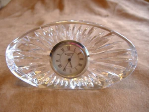 RELOJ WATERFORD DE CRISTAL DE COLECCIÓN 4 3/4" LARGO Y OVALADO - Imagen 1 de 3