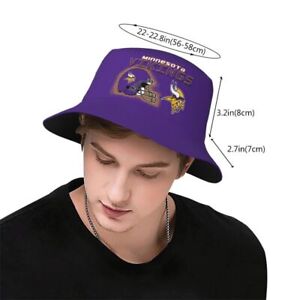 Minnesota Vikings Fisherman's Hat Bucket Hat Adult Sunshade Hat Helmet Style
