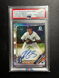 2019 Bowman Chrome Kody Clemens #BMA-KC Mega Box Mojo Auto PSA 9 - Picture 1 of 2