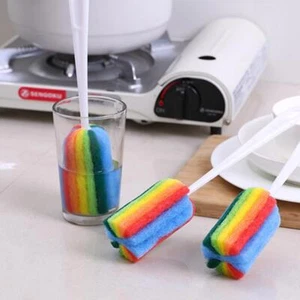 Detachable Water Bottle Cup Mug Glass Washing Sponge P3U2 Brush New V5E2 C2M9 - Picture 1 of 9