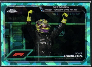 2024 Topps Chrome Formula 1 Sapphire Pole Position Aqua /99 #158 Lewis Hamilton - Bild 1 von 2