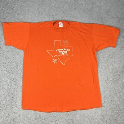 Vintage WBA Shirt Adult Extra Large Orange Killeen Fort Hood TX Bowling JERZEES - Image 1 of 4