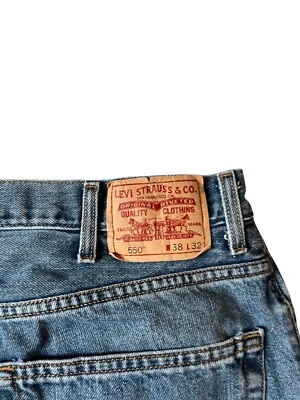 Levi's 550 Relaxed Fit Jeans Men's Size W38 L32 Classic Blue Denim Levi Strauss - Image 1 of 4