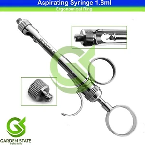 Siringa Anestetica Aspirante 1,8ml Ergonomica Anello Impugnatura Dentale Auto Passiva - Foto 1 di 4