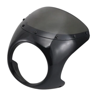 Carenado de manillar de faros delanteros de motocicleta de 7" para Harley Café Racer Foto 1 de 4