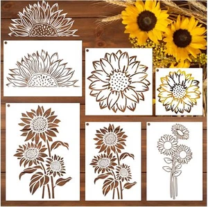 Large Sunflower Stencils Painting on Wood Wall 14.5 X 11 inch Paint for Kids... - Picture 1 of 7