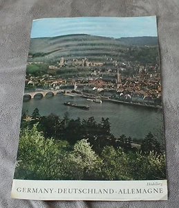Germany Heidelberg 1967 Deutschland Allemagne Laminated Travel Poster VG - Imagen 1 de 1
